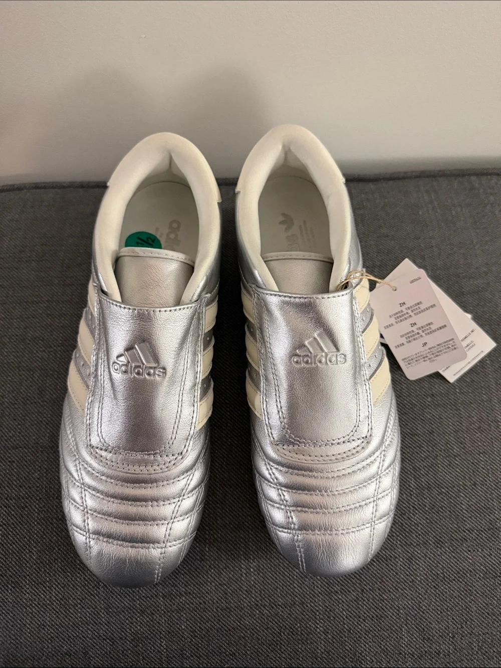 NWT Adidas Taekwondo Silver Metallic Women's Shoes JS4023 size 7.5 - Picture 13 of 16